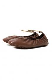 Кожаные балетки  Filo Fendi