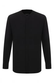 Рубашка из хлопка и шелка Giorgio Armani