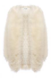 Пальто из экомеха Saint Laurent