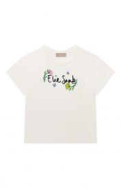 Футболка из вискозы ELIE SAAB JUNIOR