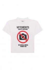 Хлопковая футболка Vetements
