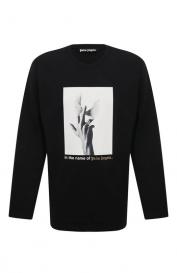 Хлопковый лонгслив Palm Angels