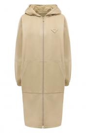 Кожаный плащ Prada