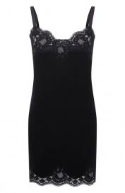 Шелковая сорочка с кружевной отделкой Dolce&Gabbana