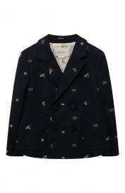 Хлопковый пиджак Gucci