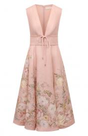 Льняное платье ZIMMERMANN