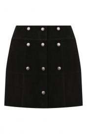 Кожаная юбка Saint Laurent