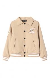 Утепленный бомбер KARL LAGERFELD KIDS