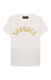 Хлопковая футболка Versace