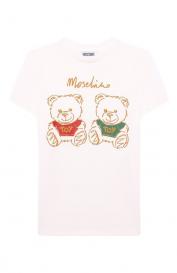 Хлопковая футболка Moschino