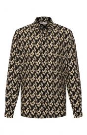 Рубашка из вискозы и шелка Saint Laurent