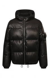 Кожаный пуховик Prada