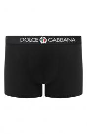 Хлопковые боксеры с широкой резинкой Dolce&Gabbana