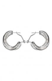 Серьги-кольца с фианитами Crush Caviar Jewellery