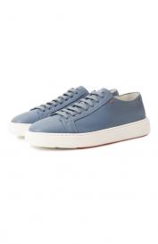 Кожаные кеды Cleanic Santoni