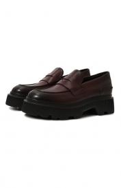 Кожаные пенни-лоферы Santoni