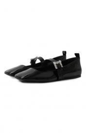 Кожаные балетки SR Twenty Buckle Sergio Rossi
