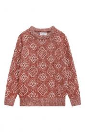 Свитер из шерсти и хлопка Brunello Cucinelli