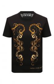 Хлопковая футболка Versace Jeans Couture