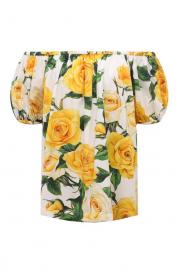 Хлопковая блузка Dolce&Gabbana