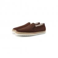 Замшевые слипоны Gomma Rafia Tod's