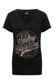 Хлопковая футболка Harley-Davidson