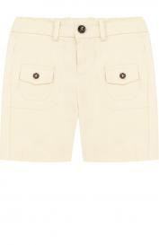 Хлопковые шорты с накладными карманами и контрастными пуговицами Gucci
