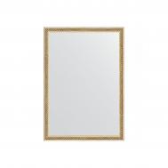 Зеркало в багетной раме  витое золото 28 мм 48х68 см Evoform