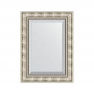 Зеркало с фацетом в багетной раме  серебряный акведук 93 мм 57х77 см Evoform