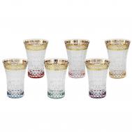 Набор 6 стаканов для воды цветн флоренция  (SM3176/678-AL) Same