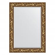 Зеркало с фацетом в багетной раме  византия золото 99 мм 79х109 см Evoform