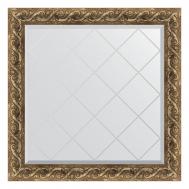 Зеркало с гравировкой в багетной раме  фреска 84 мм 86x86 см Evoform