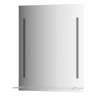 Зеркало  с полочкой 60 см с 2-мя встроенными LED-светильниками 11 W 60x75 см Evoform