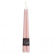 Набор  Рустик из 2 свечей 30 см серо-розовый Luz your senses