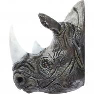 Фигура садовая  голова носорога, 45 см Тпк полиформ