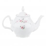 Чайник 1200 мл; декор Бледные розы, отводка платина 1794 THUN