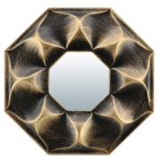 Зеркало декоративное "Руан", бронза, 25 см, D зеркала 10см QY