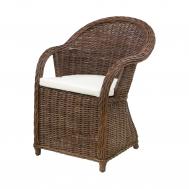 Кресло  riyad с подушкой medium brown Rattan grand