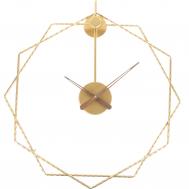 Настенные часы  геометрические золотые, 50х50 см JJT