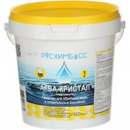 Средство для обработки воды в плавательных бассейнах  Аква-кристал(медленный), таблетки 200 гр, 1 кг Русхимбасс