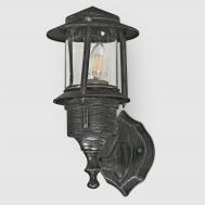 Садовый светильник  настенный серебряный с чёрным (8052) Amber Lamp
