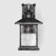 Садовый настенный светильник  серебряный с чёрным (DH-8071M/816/) WENTAI