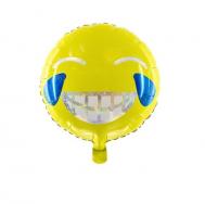 Шар воздушный  из фольги emoji улыбка 45см Party Deco