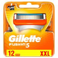 Сменные кассеты для бритья  Fusion, 12 шт GILLETTE