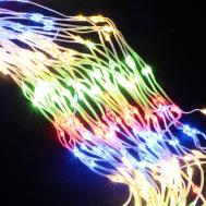 Электрогирлянда  занавес 1200 LED разноцветный со стартовым шнуром Best Technology