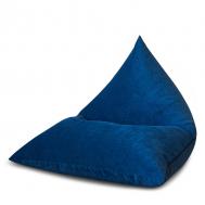 Кресло  Келли синий микро вельвет 110x115 см Dreambag