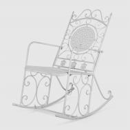 Кресло-качалка  металл белый 56x97x107 см Anxi jiacheng