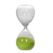 Декоративные песочные часы  зеленые, 8x8x20 см ГЛАСАР