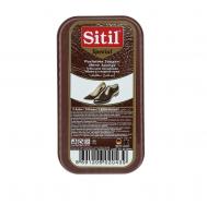 Губка  для полировки обуви из гладкой кожи темно-коричневая Sitil