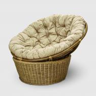 Кресло-папасан  wicker brown с подушками Rattan grand